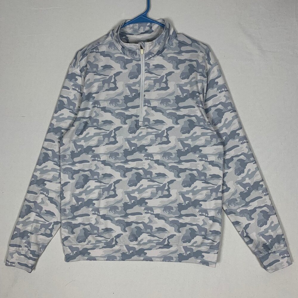 Waggle Camo 1/4 Zip Pullover Medium